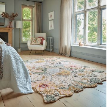 Covor Daphne Shaped Floral Roz 200x290 cm, Flair Rugs