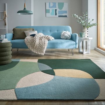 Covor Glow Verde 120x170 cm, Flair Rugs