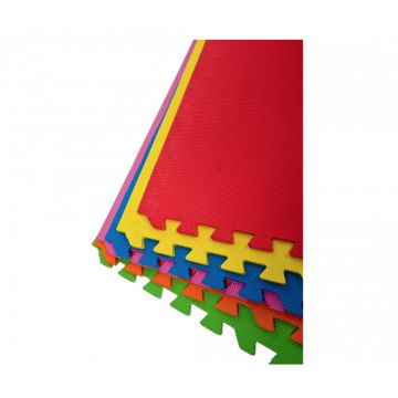 Covor puzzle MRamiz cu 6 piese 60x60 cm multicolor 12 mm