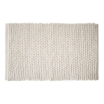 Covoraș de baie alb 50x80 cm Aspen Bobble – Bianca