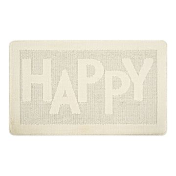 Covoraș de baie crem 60x100 cm Happy – Foutastic