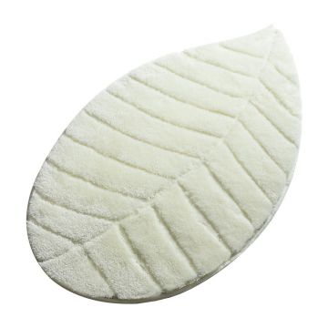 Covoraș de baie crem 60x100 cm Jungle Leaf – Foutastic
