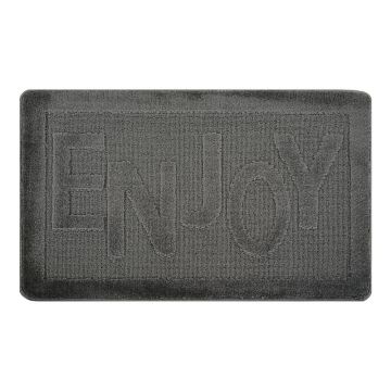 Covoraș de baie gri antracit 60x100 cm Enjoy – Foutastic