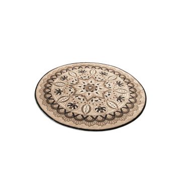 Covoraș de baie maro ø 100 cm Mandal Djt – Foutastic