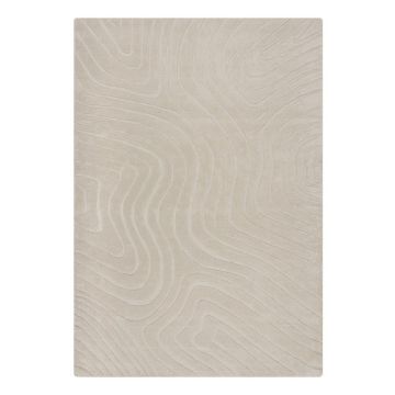 Covor crem țesut manual din lână 200x290 cm Mesmerise Natural – Flair Rugs
