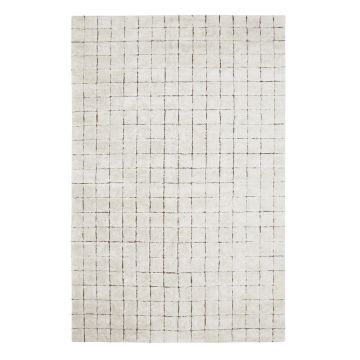 Covor crem lavabil/țesut manual din bumbac 200x300 cm Mosaic – Lorena Canals