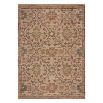 Covor în culoare naturală țesut manual din amestec de iută 200x290 cm Celine Jute Global – Flair Rugs