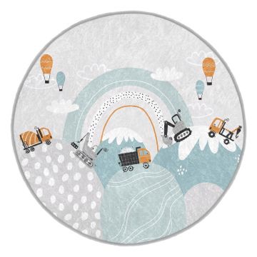 Covor pentru copii lavabil ø150 cm Snowy Hills – Mila Home