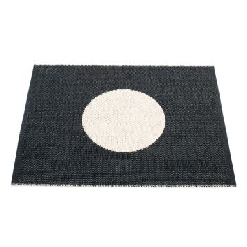 Covor pentru exterior și interior alb-negru 70x90 cm Vera Black – Pappelina