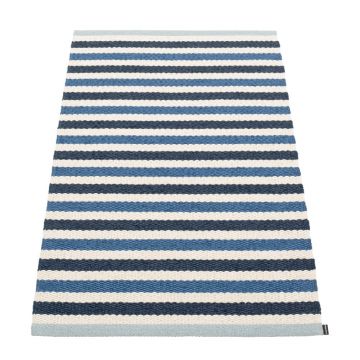Covor pentru exterior și interior albastru/crem 70x120 cm Teo Denim – Pappelina