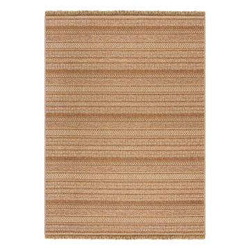 Covor pentru exterior și interior în culoare naturală 120x170 cm Farah Stripe – Flair Rugs
