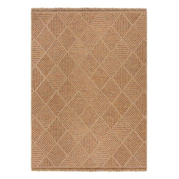 Covor pentru exterior și interior în culoare naturală 120x170 cm Nora Diamond – Flair Rugs