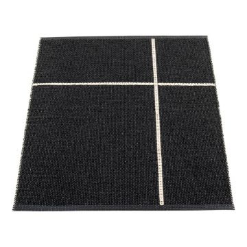 Covor pentru exterior și interior negru 70x90 cm Fred Black – Pappelina