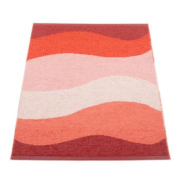 Covor pentru exterior și interior roșu 70x100 cm Urvi Fire – Pappelina