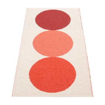 Covor pentru exterior și interior roșu/crem 70x140 cm Otto Berry – Pappelina