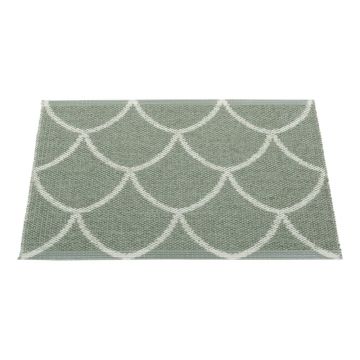 Covor pentru exterior și interior verde 70x50 cm Kotte Army Sage – Pappelina