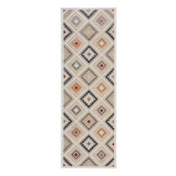 Covor tip traversă de exterior crem 80x230 cm Zion Natural – Flair Rugs