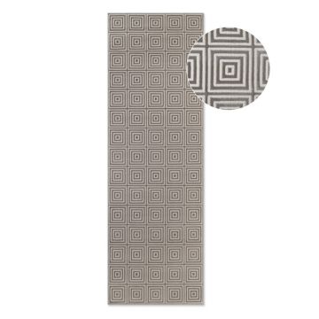 Covor tip traversă gri 80x240 cm Perles Tourmaline – Elle Decoration