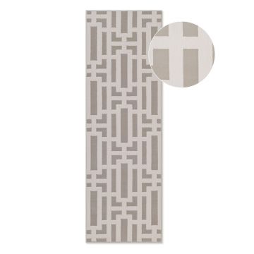 Covor tip traversă gri/crem 80x240 cm Perles Onyx – Elle Decoration
