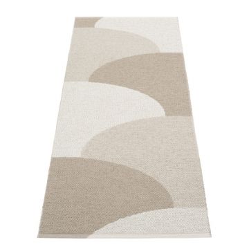Covor tip traversă pentru interior și exterior bej 70x180 cm Hill Dark Linen – Pappelina