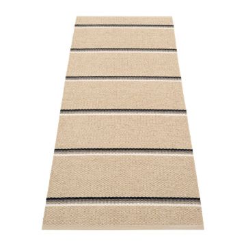 Covor tip traversă pentru interior și exterior bej 70x180 cm Olle Mud Beige – Pappelina