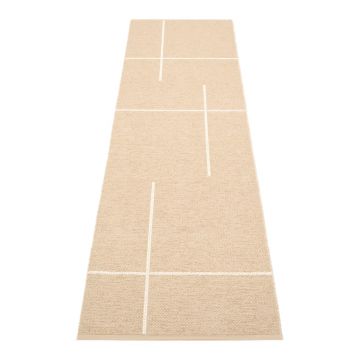 Covor tip traversă pentru interior și exterior bej 70x270 cm Fred Beige – Pappelina