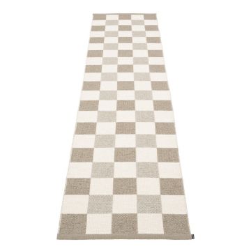Covor tip traversă pentru interior și exterior bej/crem 70x300 cm Pix Dark Linen – Pappelina