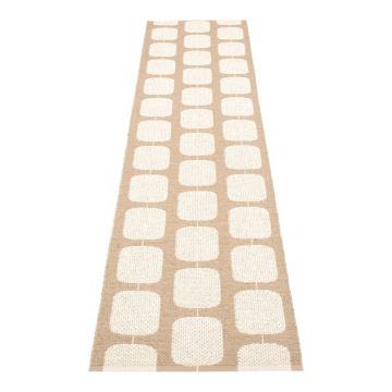 Covor tip traversă pentru interior și exterior bej/crem 70x300 cm Sten Light Nougat – Pappelina