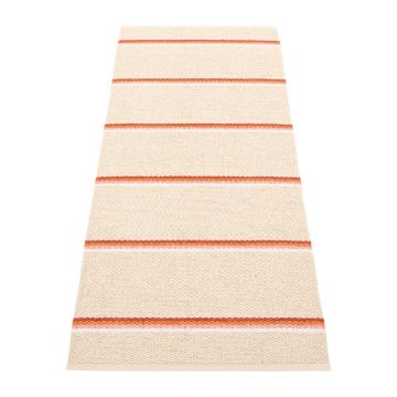 Covor tip traversă pentru interior și exterior cărămiziu/crem 70x180 cm Olle Brick Cream – Pappelina
