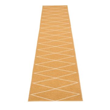 Covor tip traversă pentru interior și exterior galben ocru 70x320 cm Max Ochre – Pappelina
