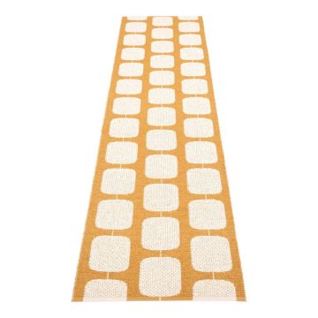Covor tip traversă pentru interior și exterior galben ocru/crem 70x300 cm Sten Ochre – Pappelina