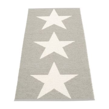 Covor tip traversă pentru interior și exterior gri deschis 70x150 cm Viggo Warm Grey – Pappelina