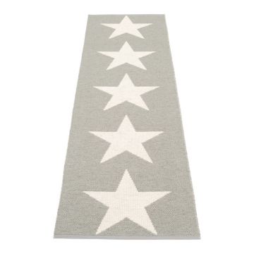 Covor tip traversă pentru interior și exterior gri deschis 70x250 cm Viggo Warm Grey – Pappelina