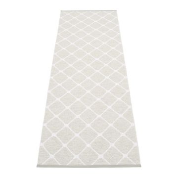 Covor tip traversă pentru interior și exterior gri deschis/crem 70x240 cm Rex Fossil – Pappelina