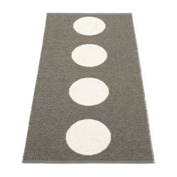 Covor tip traversă pentru interior și exterior gri închis 70x150 cm Vera Charcoal – Pappelina