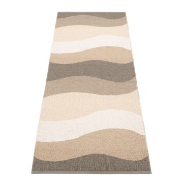 Covor tip traversă pentru interior și exterior maro/bej 70x200 cm Urvi Earth – Pappelina
