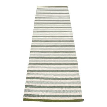 Covor tip traversă pentru interior și exterior verde/crem 70x240 cm Teo Sage – Pappelina