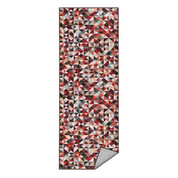 Covor tip traversă roșu/gri lavabil 80x200 cm Ignite – Mila Home