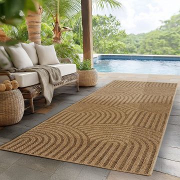 Covor traversa Timber V1 Bej, 80 x 250 cm