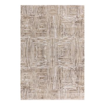Covor bej 200x290 cm Kuza Lines Beige – Asiatic Carpets