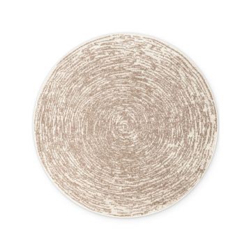 Covor bej-crem rotund ø 120 cm Gloria Cavallo – Hanse Home