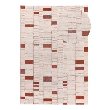 Covor cărămiziu-crem 133x190 cm Beruti – Universal