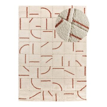 Covor cărămiziu-crem 60x120 cm Brenda – Universal