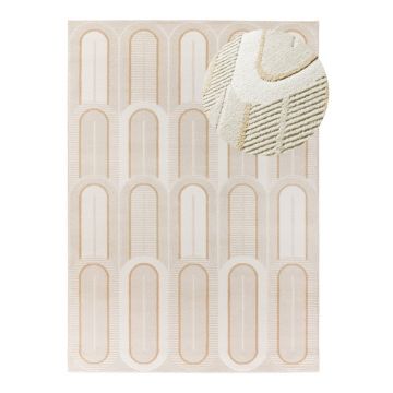 Covor crem 160x230 cm Flora – Universal