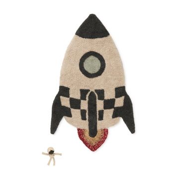 Covor de joacă pentru copii, din bumbac 85x135 cm Rocket – Lorena Canals