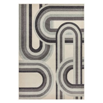 Covor grej 120x170 cm Nova Retro Grey – Asiatic Carpets