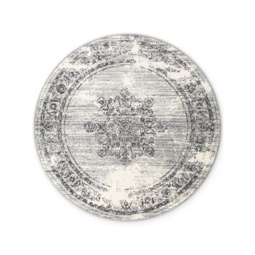 Covor gri-crem rotund ø 120 cm Gloria Lydia – Hanse Home