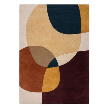 Covor mov țesut manual din lână 200x290 cm Glow Purple Multi – Flair Rugs ieftin