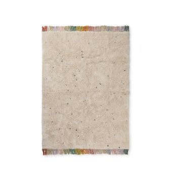 Covor pentru copii, crem, lavabil, țesut manual din bumbac 120x160 cm Stardust – Lorena Canals
