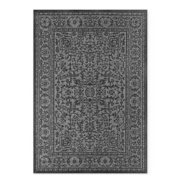 Covor pentru exterior și interior alb-negru 200x290 cm Duet Kona – NORTHRUGS